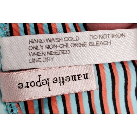 Nanette Lepore Swimsuit One Piece Womens Striped Size Large - Picture 11 of 12